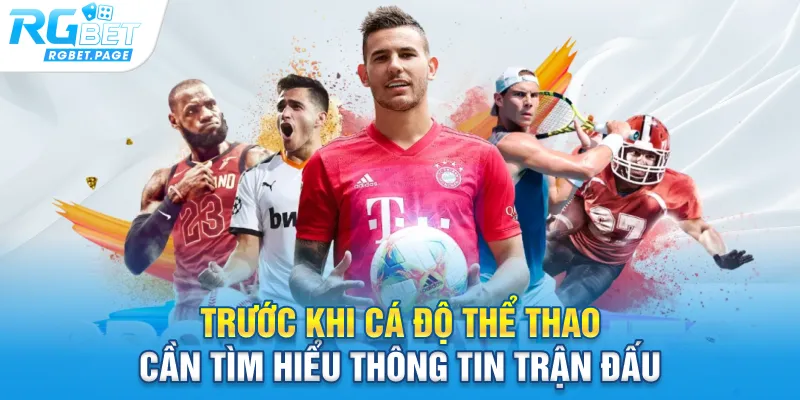 Trước khi cá độ thể thao cần tìm hiểu thông tin trận đấu